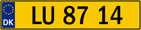 Trailer License Plate